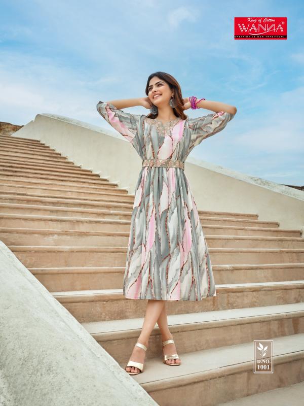 Wanna Cindrella Rayon Designer Kurti Collection